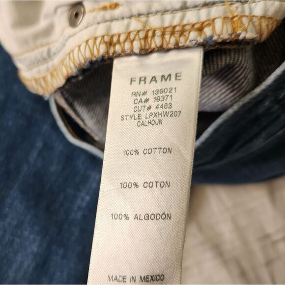Frame Le Pixie Hollywood Straight Leg Jeans Size 26 - Picture 7 of 8